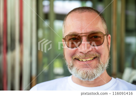 Casual portrait of a 48 yo white man wearing glasses, Borchtlombeek, Flanders, Belgium Casual portrait of a 48 yo white man wearing glasses, Borchtlombeek, Flanders, Belgium 116091416