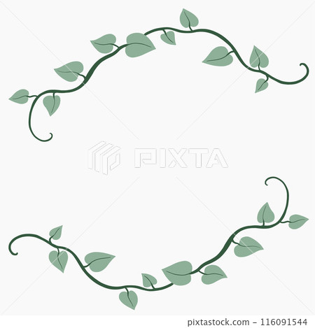 Floral ivy drawing decorative ornament flat design. 116091544