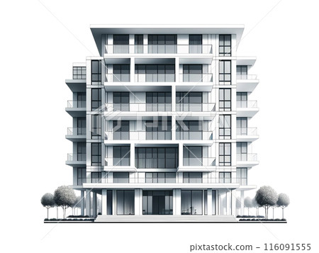 白色的公寓 116091555