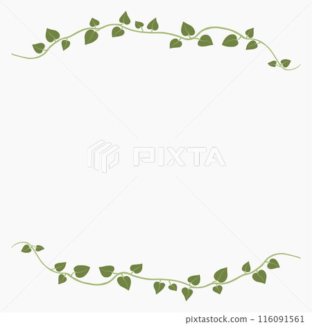Floral ivy drawing decorative ornament flat design. 116091561