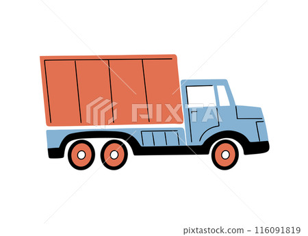 Truck on white background Truck on white background 116091819