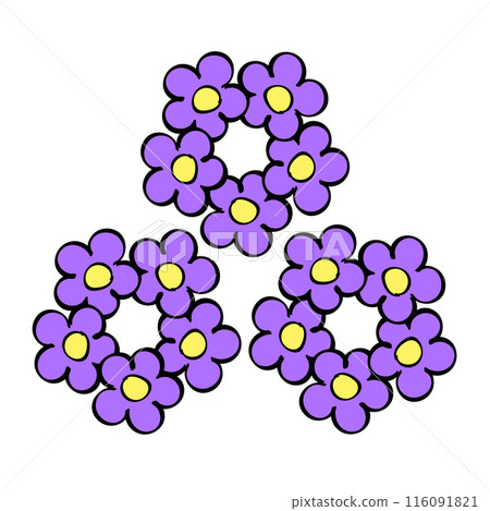 Floral pattern isolated on white background Floral pattern isolated on white background 116091821