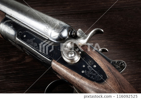 double barreled side shotgun double barreled side shotgun 116092525