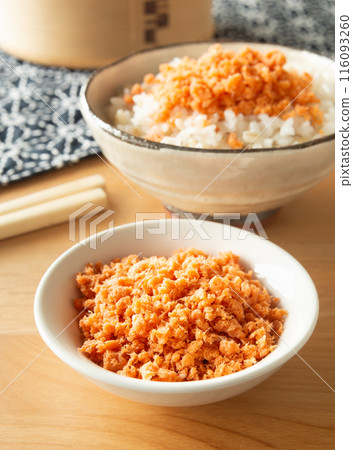 鮭魚片和米飯，鮭魚片 116093260
