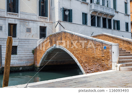 Beaufitul canal streets in Venice, Italy 116093493