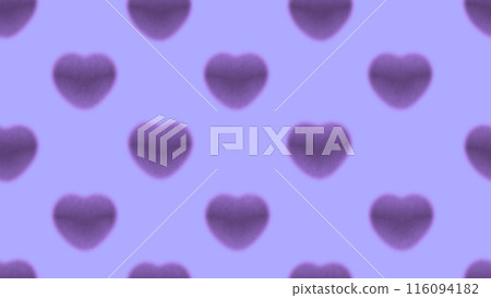 可愛的插圖重複圖案與蓬鬆的氈狀心形 116094182
