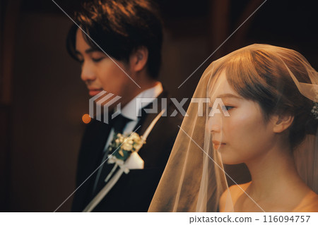 新娘和新郎在婚禮上 116094757