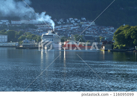 Harbour view of Bergen, Norway's second largest city 116095099