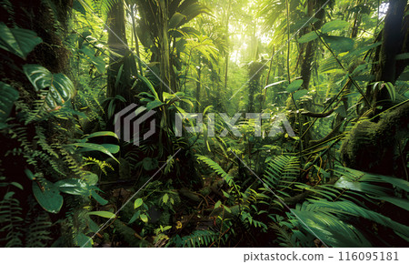 熱帶雨林河流 116095181