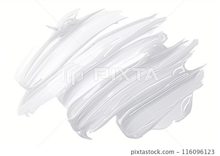 Transparent gel texture isolated on white background. Cosmetic product sample 116096123