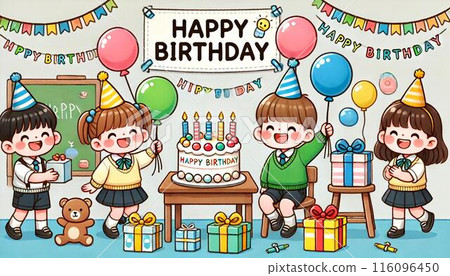 小學生日派對上的有趣時刻 116096450