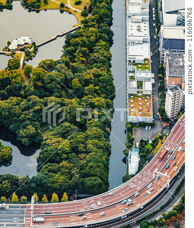 Aerial view of Minato, Tokyo, Japan Aerial view of Minato, Tokyo, Japan 116096768