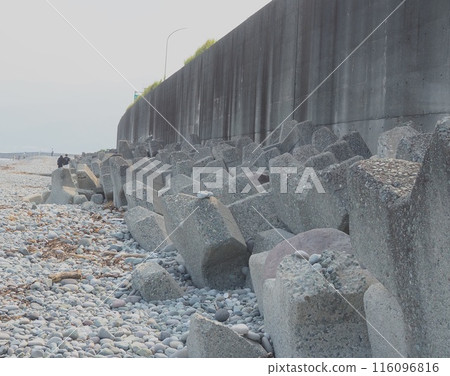 Tetrapods at Miyukinohama Beach and the Seisho Bypass 116096816
