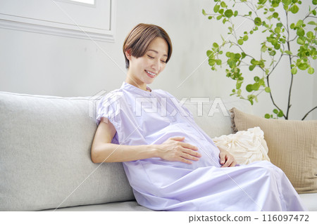 一名懷孕不測的孕婦的客廳 116097472