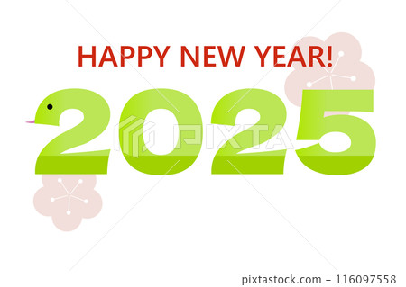 2025蛇年賀年片材料 116097558