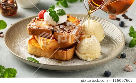 法式吐司加冰淇淋 2 法式吐司加冰淇淋 2 116097602