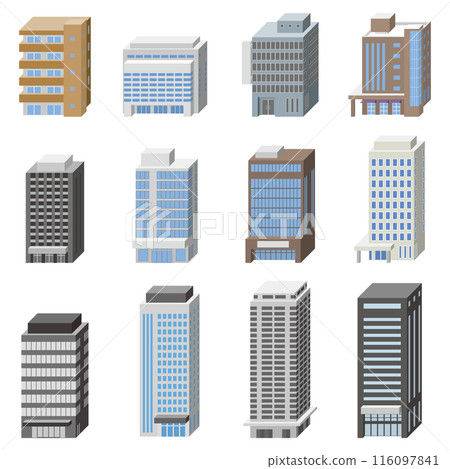 3D vector illustration of a building. 116097841