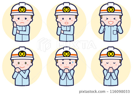 Male ambulance worker pose set_04 Male ambulance worker pose set_04 116098033