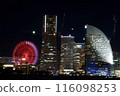 Minato Mirai night view from the sea 116098253
