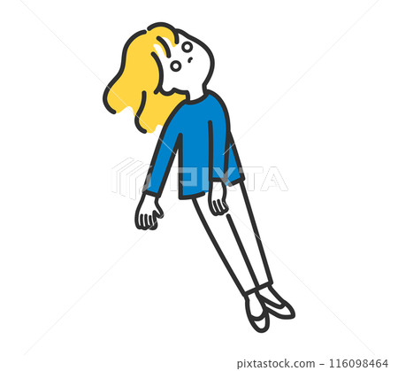 Unsteady woman Unsteady woman 116098464