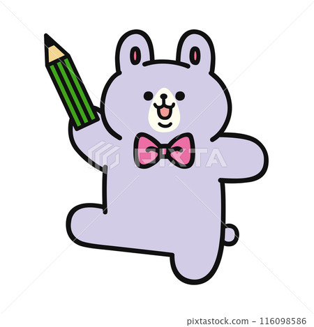 Rabbit with a pencil Rabbit with a pencil 116098586