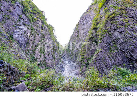 Kiyotsukyo Gorge - Stunning canyon beauty with columnar joints, huge rock walls, art of the earth Kiyotsukyo Gorge - Stunning canyon beauty with columnar joints, huge rock walls, art of the earth 116098675