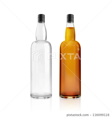 a bottle of alcohol, transparent background 116099128