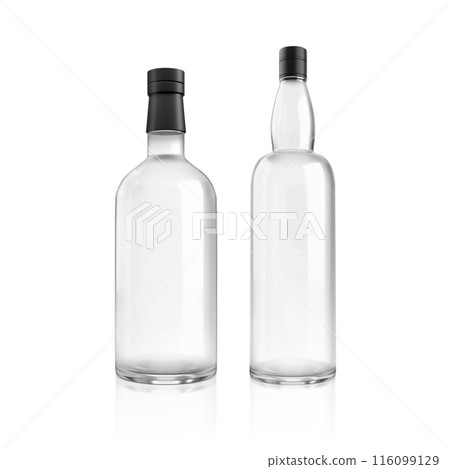 a bottle of alcohol, transparent background 116099129