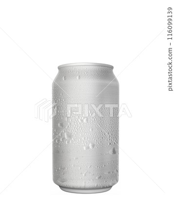 Aluminum can with water droplets isolated. transparent background Aluminum can with water droplets isolated. transparent background 116099139