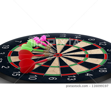 Darts with dartboard. transparent background 116099197
