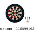 Darts with dartboard. transparent background 116099198