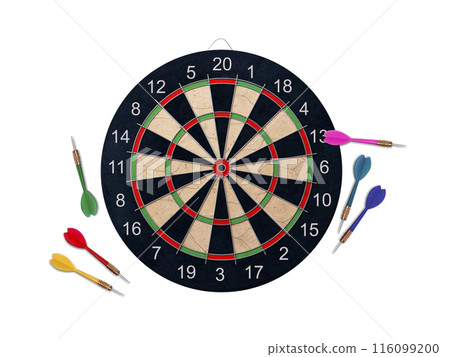 Darts with dartboard. transparent background 116099200