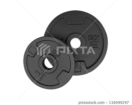 dumbbell discs, transparent background 116099297