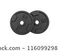 dumbbell discs, transparent background 116099298