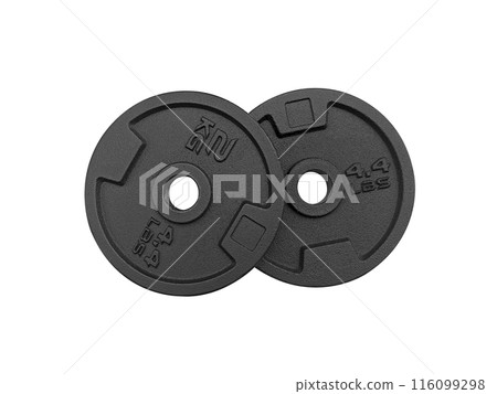dumbbell discs, transparent background 116099298