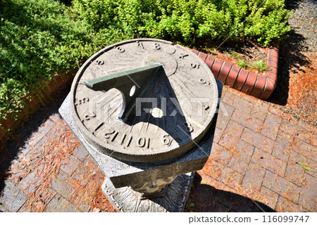 A sundial in Meijo Park, Nagoya City, Aichi Prefecture A sundial in Meijo Park, Nagoya City, Aichi Prefecture 116099747