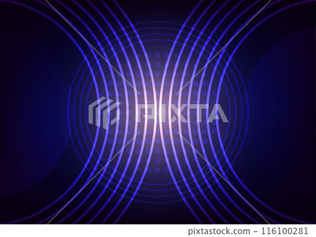 Technology blue circle center line pattern background Technology blue circle center line pattern background 116100281