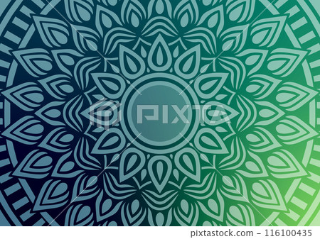 Green premium mandala geometric pattern background Green premium mandala geometric pattern background 116100435