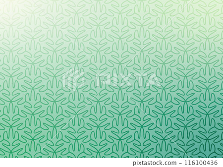 Gradient leaf green pattern line background  116100436