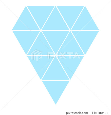 帶有藍色寶石插圖的幾何圖案 116100502