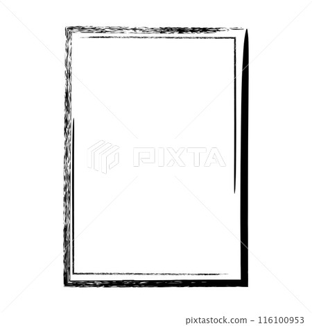 Frame border grunge texture, shape icon for decorative vintage doodle element for design in vector illustration Frame border grunge texture, shape icon for decorative vintage doodle element for design in vector illustration 116100953
