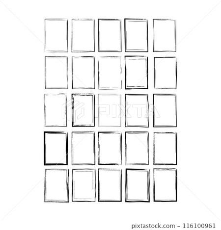 Frame border grunge texture, shape icon for decorative vintage doodle element for design in vector illustration Frame border grunge texture, shape icon for decorative vintage doodle element for design in vector illustration 116100961