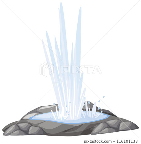 Geyser Erupting from Rocky Ground Geyser Erupting from Rocky Ground 116101138