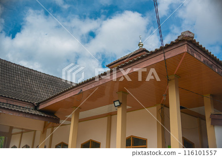 Mosque building with cloud background and blue sky 116101557