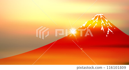 Mt. Fuji autumn leaves autumn background 116101809