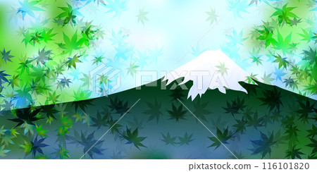 富士山楓樹風景背景 富士山楓樹風景背景 116101820