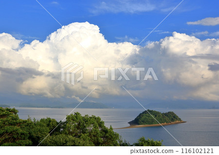 Wall of clouds over the Seto Inland Sea Wall of clouds over the Seto Inland Sea 116102121