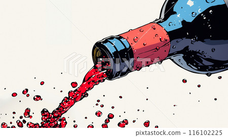 從瓶子裡倒紅酒 116102225