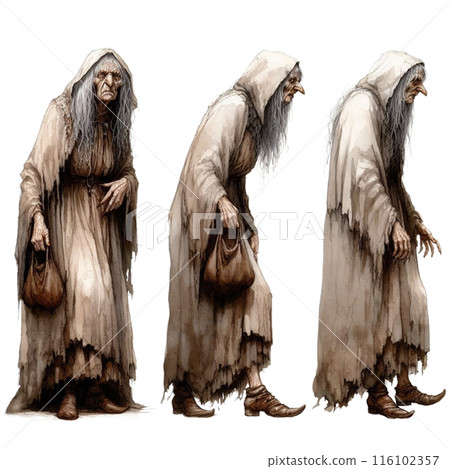 現實的女巫插畫 現實的女巫插畫 116102357