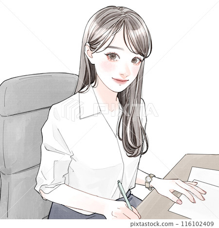 Women in desk work 116102409